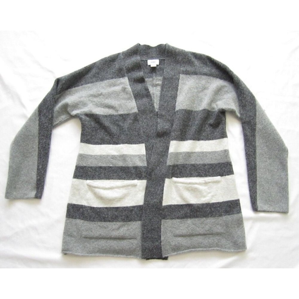 Women's Old Navy Acrylic Nylon Stripe‎ Cardigan Sweater Sz M (WS26)